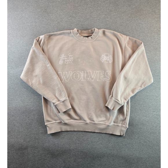 Darc Sport Wolves Club Sweatshirt Womens M Beige 161/1000 French Terry Pullover - Picture 1 of 11